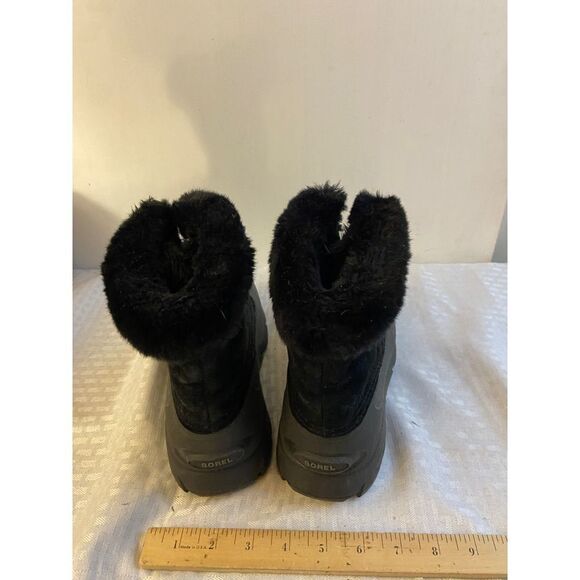 Sorel bear black lined zipper ankle boots 6.5 - Picture 4 of 11